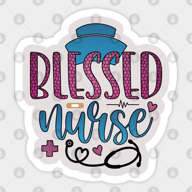 blessed nurse Sticker by busines_night